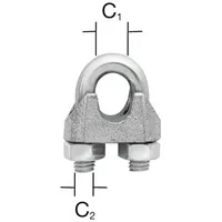 Vormann Seilklemme bis 6 mm verz. 2 St.