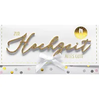 Perleberg - einzigartige Hochzeitskarte mit Lettering Surprise - wunderschöne