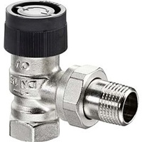 OVENTROP Thermostatventil Baureihe A DN 15, Eck, Messing vernickelt