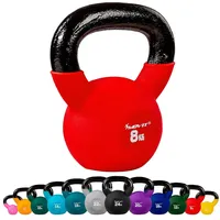 MOVIT Kettlebell PRO Kugelhantel aus Gusseisen rot