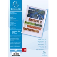 Exacompta 5610E Aktensichthüllen (aus glattem PP 120μ, Format DIN