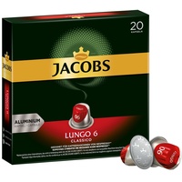 Jacobs Lungo 6 Classico Kaffekapseln 20ST 104G