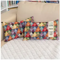 Selfitex 2er Set 30x50 Bunte Sofakissen inkl. Füllkissen, Luxus