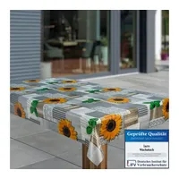 Laro Wachstuch-Tischdecke Abwaschbar Garten-Tischdecke Wachstischdecke PVC Plastik-Tischdecken Eckig Meterware