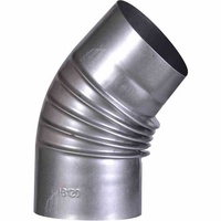 FireFix A120/B4 Ofenrohrbog.45° FALØ120mm ohne Tür,