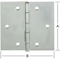 Vormann Tür-Scharnier kantig B80xH80mm,gerollt verzinkt