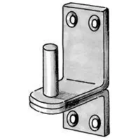 Pollmann Haken D2,13mm,weit zum Aufschrauben,Eisen feuerverzinkt