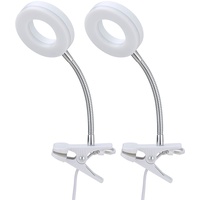 ETC Shop etc-shop Klemmlampe weiß Klemmleuchte Wohnzimmer Klemmlampe LED