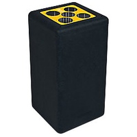 ReinigungsBerater Mülltrennsystem BrickBin Bechersammler schwarz gelb 65 L mit