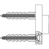 Hewi Befestigung BM214 reinweiß, für Deckenabhängung