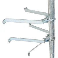 PremiumX Mauerhalter 50cm Stahl SAT Wandabstandshalter für Mast bis