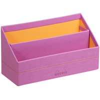 Rhodia Rhodiarama Briefständer aus Kunstleder, 25x10x14 cm - Flieder
