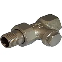 OVENTROP Combi 3 Heizkörper-Verschraubung DN 10, Durchgang, Rotguss/Messing vernickelt