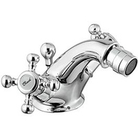 Herzbach Anais Bidetarmatur 32463000101 chrom, mit Ablaufgarnitur