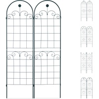 Relaxdays Rankgitter Metall dunkelgrün rechteckig 50,0 x 180,0 cm,