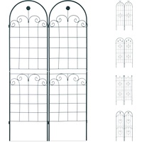 Relaxdays Rankgitter Metall, 180 x 50 cm, Vintage Rankhilfe