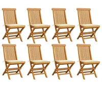 VidaXL Gartenstuhl 50 x 114,2 x 34,5 cm creme