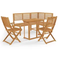 VidaXL Bistro-Set 4-tlg. Braun