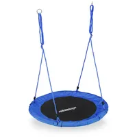 Relaxdays Nestschaukel Ø 110 cm Blau