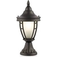 Maytoni Außenlampe Wegelampe Stehleuchte Sockelleuchte Terrassenlampe Gartenleuchte, Metall schwarz,