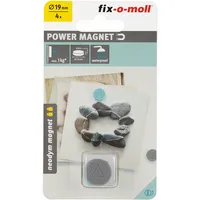 Fix-o-moll Neodym Magnete Scheiben 19mm Silikon