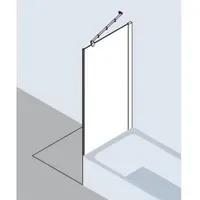 Kermi Pasa XP Seitenwand verkürzt neben Badewanne PXTVD090171AK 90x175cm,