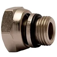 HEIMEIER Heizkörper-Anschlussverschraubung 50707616 R 1/2x M 22, AMETAL, vernickelt,