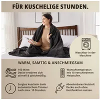 Grafner Grafner® Heizdecke Wärmedecke Fleece 180 x 130 cm