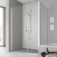Kermi Pega Pendeltür 1-flügelig mit Festfeld PE1OL10018VAK 100x185cm, silber