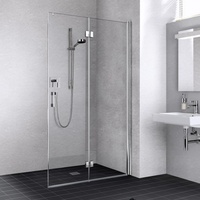 Kermi Liga Pendel-Falttür rechts 110 x 200 cm silber