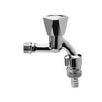 ASW Universal Auslaufventil 422866 Messing glanzverchromt, 1/2", Rohrbelüfter, Rückflussverhinderer,