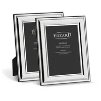 Edzard 2er-Set Bilderrahmen Sunset (10x15 cm), edel versilbert, anlaufgeschützt,