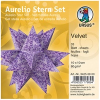 Ursus 34256800 - Faltblätter Aurelio Stern Velvet, lila /