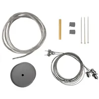 LTS Licht & Leuchten LTS 654952 Drahtseil-Set 3-fach