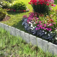Casa.pro [casa.pro] 20er Set Palisade Grau mit Steinoptik Länge