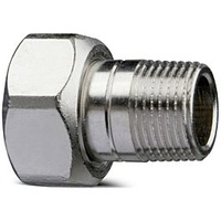 HEIMEIER Heizkörper-Anschlussverschraubung 50701510 R 3/8xM 22, AMETAL, vernickelt, gerade