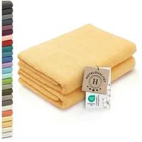 ZOLLNER Handtuchset 70 x 140 cm gelb 2 St.