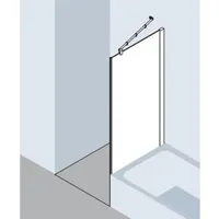Kermi Pasa XP Seitenwand verkürzt neben Badewanne PXTVD100171AK 100x175cm,