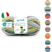 Gründl Sockenwolle Hot Socks Madena Häkelwolle, 100 g 4-fädig