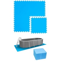 Eyepower 8 Sets Poolmatte 50x50cm Blau