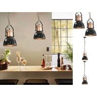 VidaXL Deckenlampe 2 Stk. Schwarz Rund E27