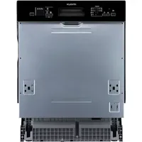 Wolkenstein WGSP14-6DTI Einbau-Geschirrspüler (teilintegrierbar, 598 mm breit, Schwarz)