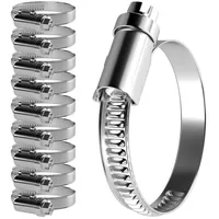Vioks Schlauchschellen SET 10x 32-50mmØ Schlauchschellen Edelstahl/Schlauchklemmen Set/Schlauchschеllen Sortiment/Schellеn