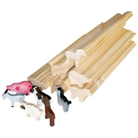 Eduplay 210047 Profilholz Bauernhoftiere, 6er Set