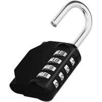ZHEGE Vorhängeschloss Zahlenschloss Spind Fitnessstudio, 4 Stellig Zahlencode Schloss,