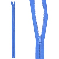 Mumbi Reißverschluss teilbar 5mm 50cm Blau Kunststoff Reißverschlüsse mit