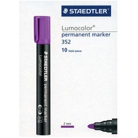 Staedtler 352-6 Lumocolor Marker permanent Rundspitze, 2 mm, 10