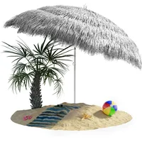 Kingsleeve Sonnenschirm Hawaii hellgrau Ø160cm UV-Schutz 30+