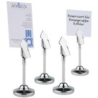 APS Kartenhalter/Tischkartenhalter, 4er SetØ 4 cm), H: 10 cm,