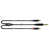 Cordial CFY-VCC 0,9 - Y-Adapterkabel, Klinkenstecker auf 2x Cinch,